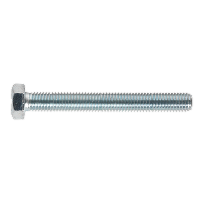 Sealey SS870 8.8 Zinc Plated HT Setscrew M8 x 70mm, DIN 933 - Pack of 25