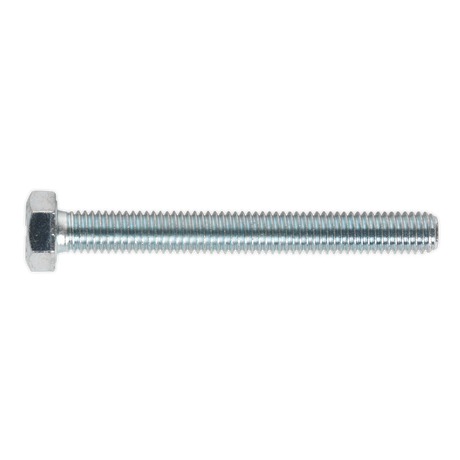 Sealey SS870 8.8 Zinc Plated HT Setscrew M8 x 70mm, DIN 933 - Pack of 25