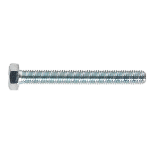 Sealey SS870 8.8 Zinc Plated HT Setscrew M8 x 70mm, DIN 933 - Pack of 25