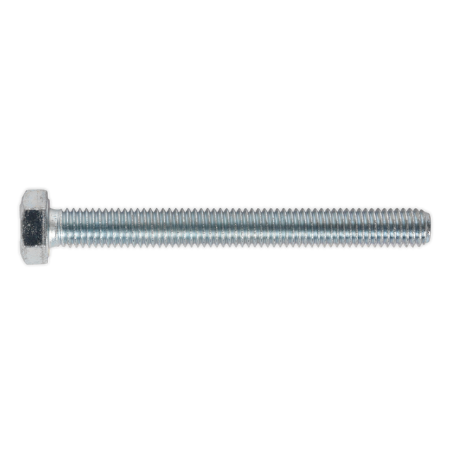 Sealey SS875 8.8 Zinc Plated HT Setscrew M8 x 75mm, DIN 933 - Pack of 25