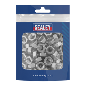Sealey SS8 Stainless Steel Full Nut M8 x 1.25mm pitch, DIN 934 - Pack of 100