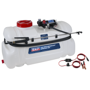 Sealey SS98 12V Spot/Broadcast Sprayer with Dual Lance & Chemical-Resistant Tank 100L
