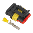 Sealey SSC3F 3-Way Superseal Female Connector - Pack of 5