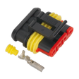 Sealey SSC4F 4-Way Superseal Female Connector - Pack of 3