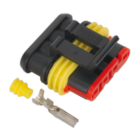 Sealey SSC4F 4-Way Superseal Female Connector - Pack of 3