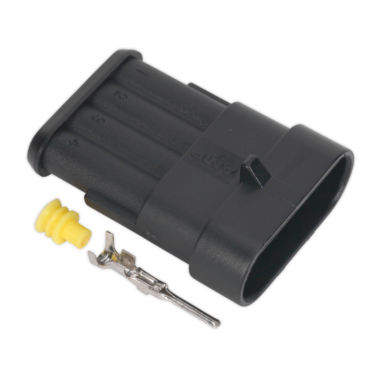 Sealey SSC4M 4-Way Superseal Male Connector - Pack of 3