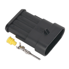Sealey SSC4M 4-Way Superseal Male Connector - Pack of 3