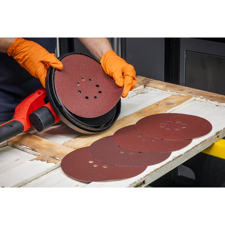 Sealey SSD05 225mm Hook-and-Loop Sanding Disc Set 5pc - additional view 2