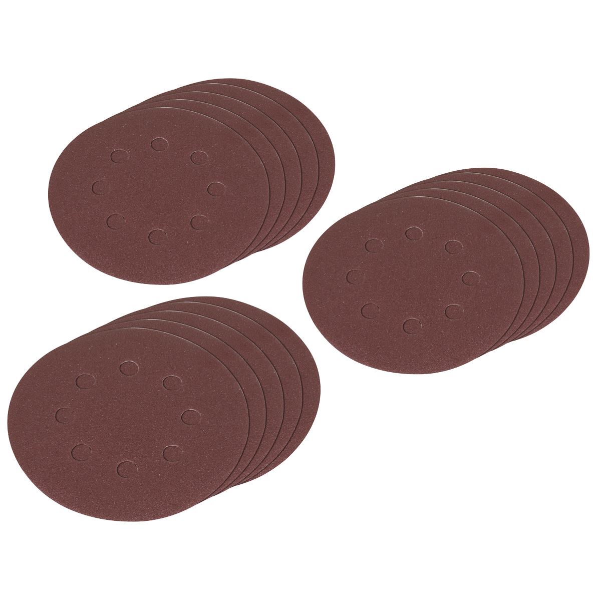 Sealey SSDS02 Hook-and-Loop Sanding Disc Set 125mm 10pc