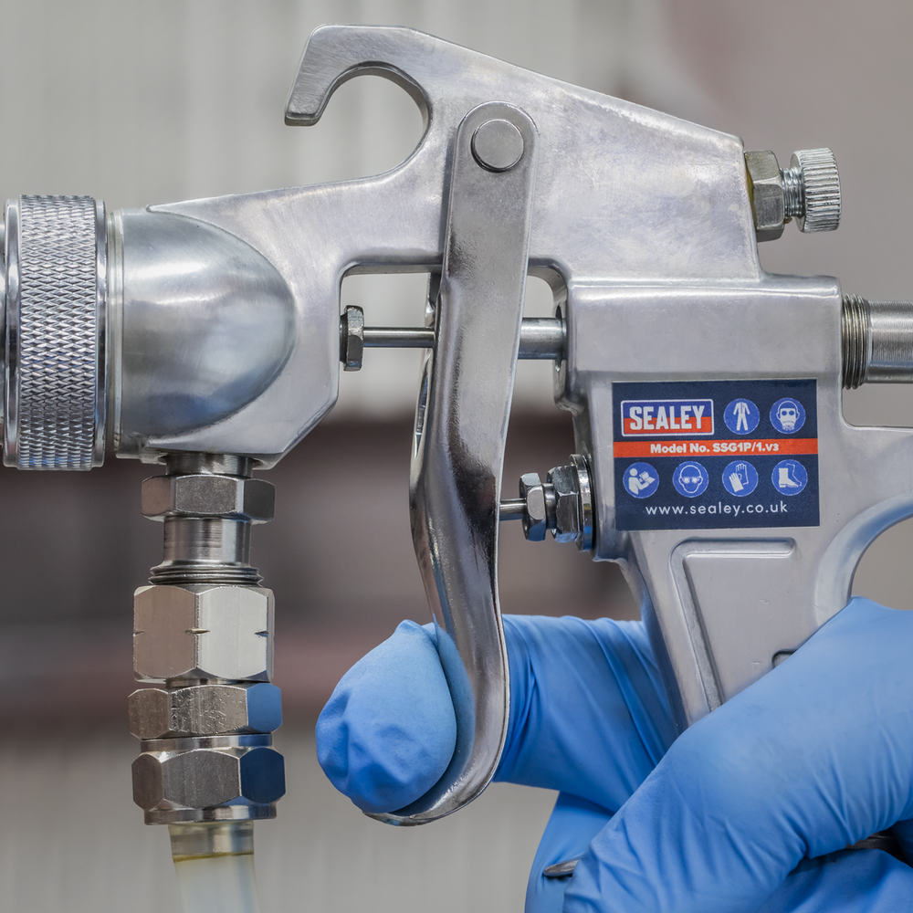 Sealey SSG1P Pressure Pot System with Spray Gun & Hoses 1.8mm Set-Up - additional view 16