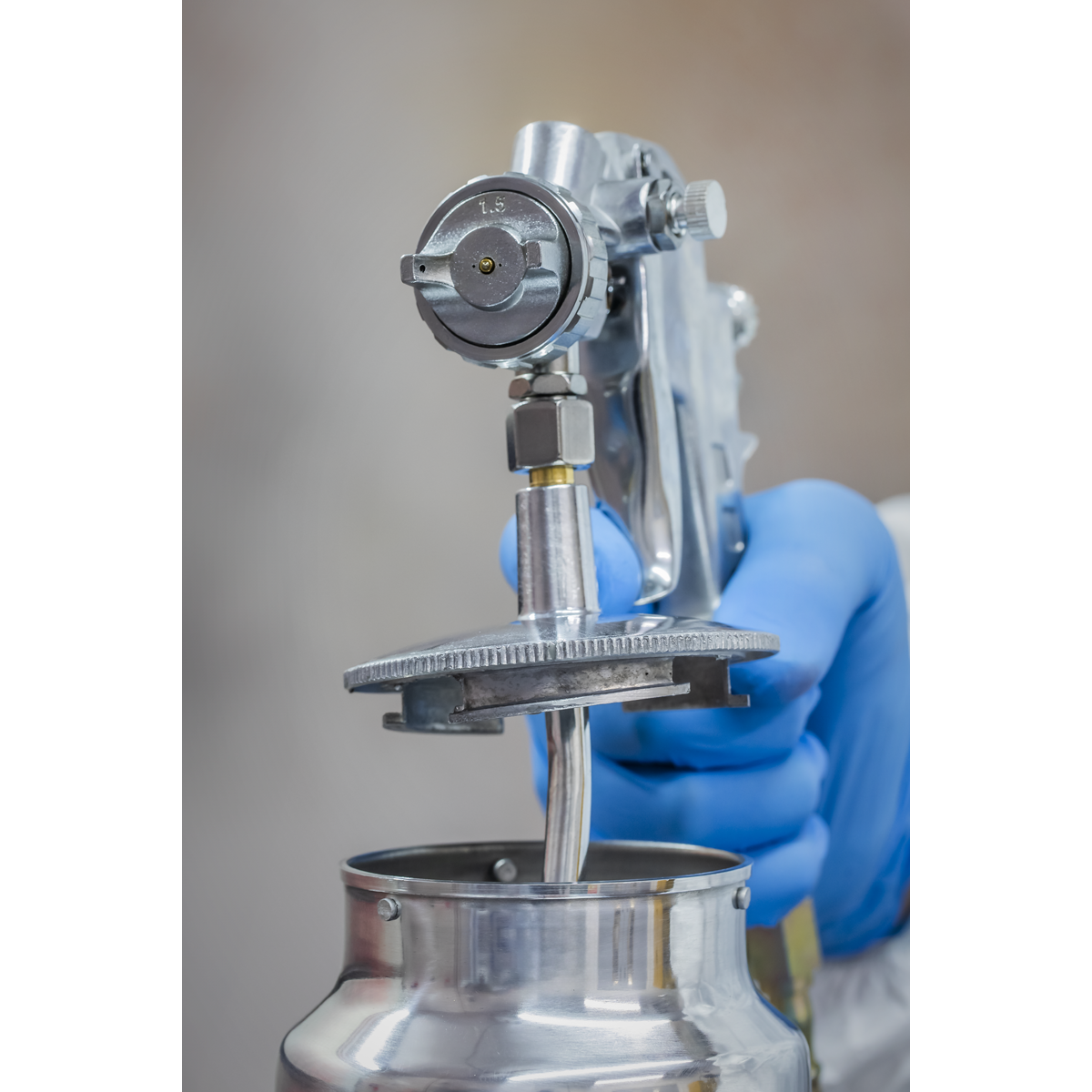 Sealey SSG2 General-Purpose Suction Feed Spray Gun 1.5mm Set-Up - additional view 5