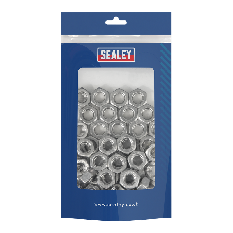 Sealey SSN10 Stainless Steel Nut M10 A2, DIN 934 - Pack of 50 - additional view 3