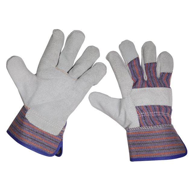 Sealey SSP12/6 Worksafe® Rigger's Gloves - Pack of 6 Pairs