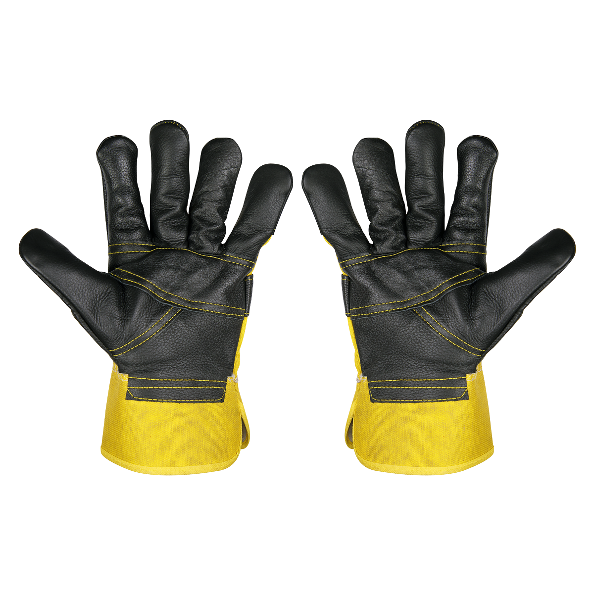 Sealey SSP13/6 Worksafe® Rigger's Gloves with Hide Palm - Pack of 6 Pairs - additional view 2