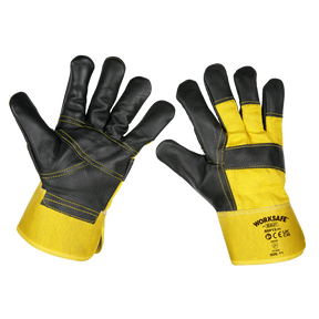 Sealey SSP13 Worksafe® Rigger's Gloves with Hide Palm - Pair