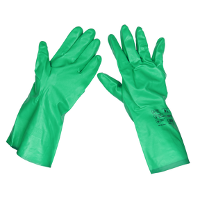 Sealey SSP34 Cuffed Nitrile Gauntlets 330mm - Pair