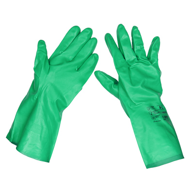Sealey SSP34 Cuffed Nitrile Gauntlets 330mm - Pair