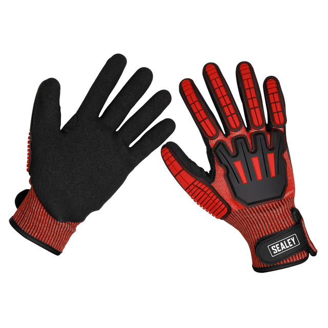 Sealey SSP38L Cut & Impact Resistant Gloves, Large - Pair