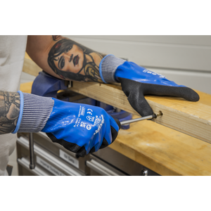 Sealey SSP49XL/6 Worksafe® Waterproof Latex Gloves, X-Large - Pack of 6 Pairs - additional view 5