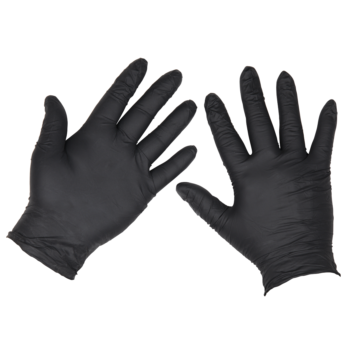 Sealey SSP60L Extra-Thick Powder-Free Disposable Nitrile Gloves, Large - Pack of 100