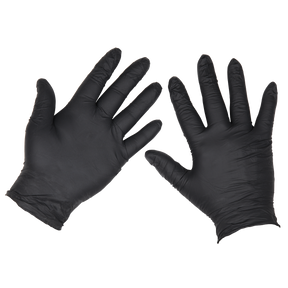 Sealey SSP60L Extra-Thick Powder-Free Disposable Nitrile Gloves, Large - Pack of 100