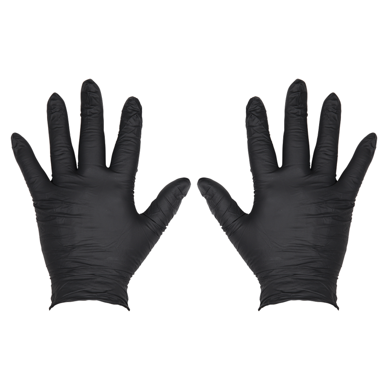 Sealey SSP60XL Extra-Thick Powder-Free Disposable Nitrile Gloves, X-Large - Pack of 100 - additional view 2