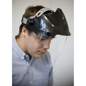 Sealey SSP78 Worksafe® Deluxe Brow Guard with Aspherical Polycarbonate Full Face Shield - additional view 8