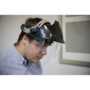 Sealey SSP78 Worksafe® Deluxe Brow Guard with Aspherical Polycarbonate Full Face Shield - additional view 7