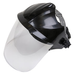 Sealey SSP78 Worksafe® Deluxe Brow Guard with Aspherical Polycarbonate Full Face Shield