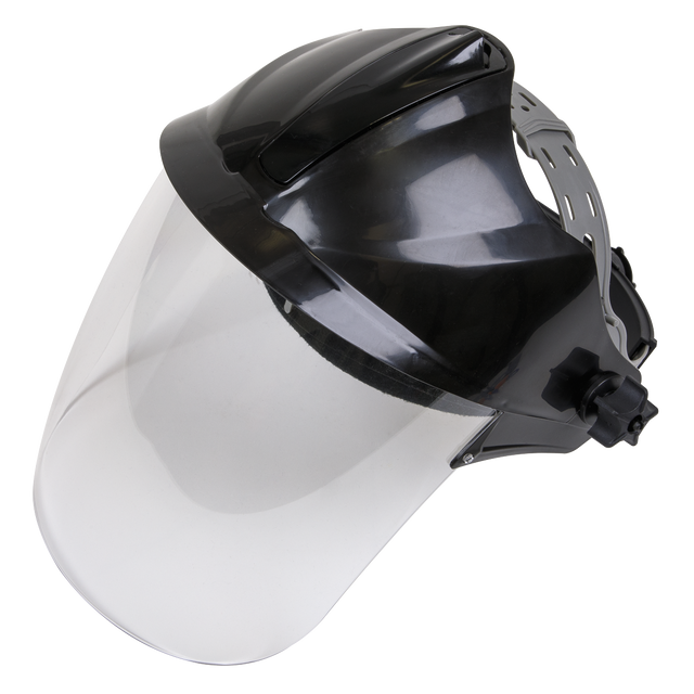 Sealey SSP78 Worksafe® Deluxe Brow Guard with Aspherical Polycarbonate Full Face Shield
