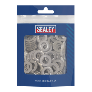 Sealey SSW10 Stainless Steel Flat Washer M10 A2, DIN 125 - Pack of 100