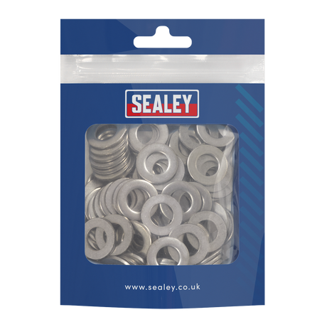 Sealey SSW10 Stainless Steel Flat Washer M10 A2, DIN 125 - Pack of 100