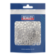 Sealey SSW5 Stainless Steel Flat Washer M5 A2, DIN 125 - Pack of 100