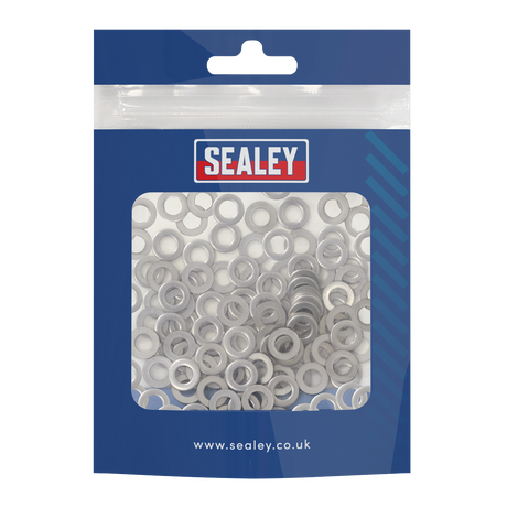 Sealey SSW5 Stainless Steel Flat Washer M5 A2, DIN 125 - Pack of 100