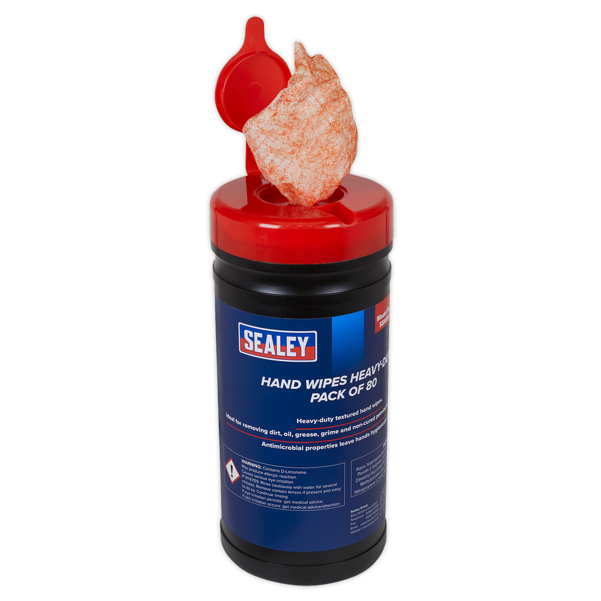 Sealey SSW80 Heavy-Duty Hand Wipes - Pack of 80