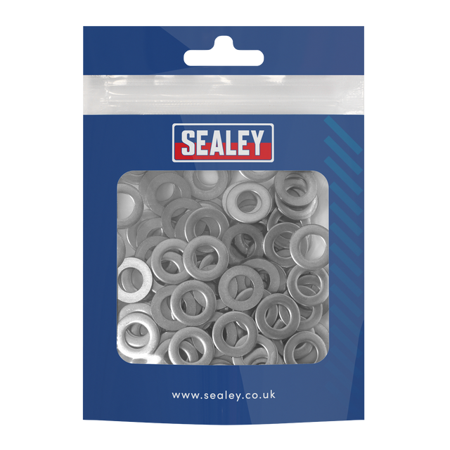 Sealey SSW8 Flat Washer Stainless Steel M8, DIN 125 - Pack of 100