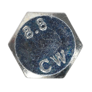 Sealey SS1240 8.8 Zinc Plated HT Setscrew M12 x 40mm, DIN 933 - Pack of 25 - additional view 2
