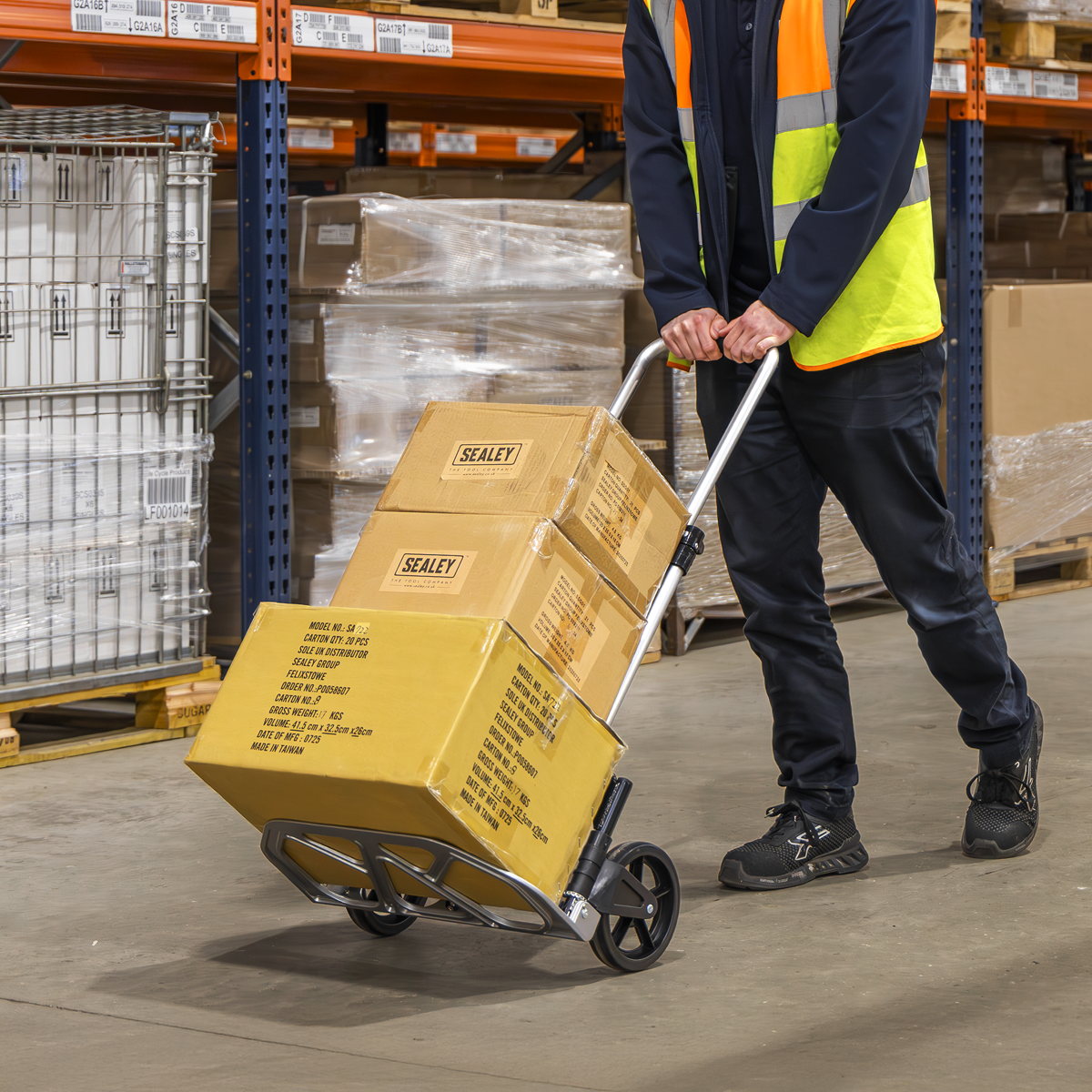 Sealey ST33 Aluminium Folding Sack Truck 70kg Capacity - additional view 11