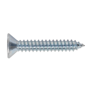 Sealey ST6338 Self-Tapping Countersunk Pozi Screw 6.3 x 38mm, DIN 7982 - Pack of 100