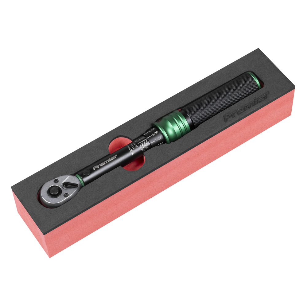 Sealey STW901B Premier Black Calibrated Micrometer Torque Wrench 1/4"Sq Drive 5-25Nm - additional view 6