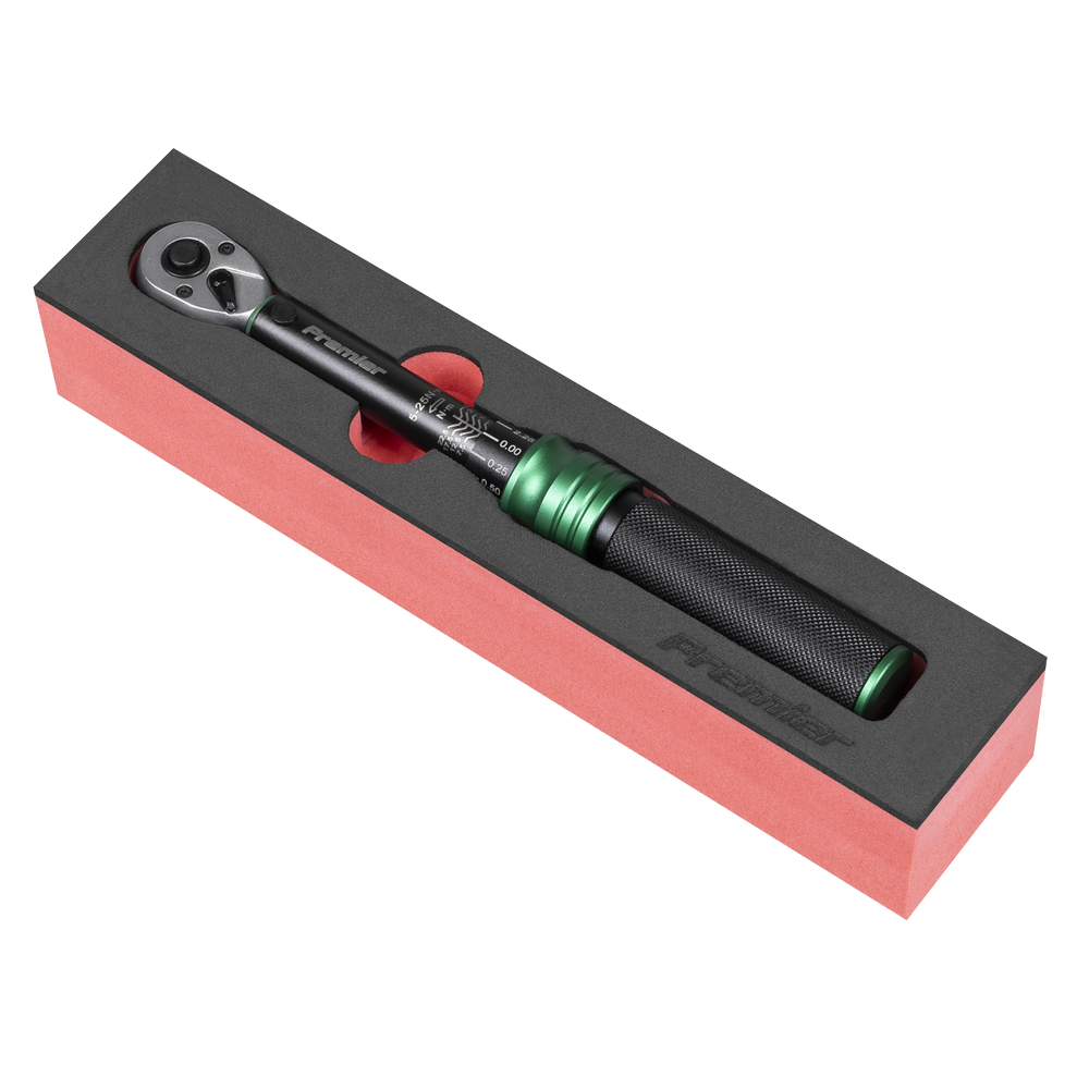 Sealey STW901B Premier Black Calibrated Micrometer Torque Wrench 1/4"Sq Drive 5-25Nm - additional view 7