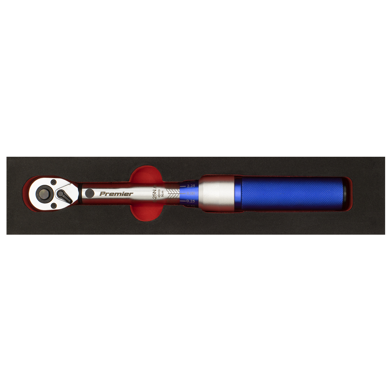 Sealey STW902 Premier Calibrated Micrometer Torque Wrench 3/8"Sq Drive 5-25Nm - additional view 3