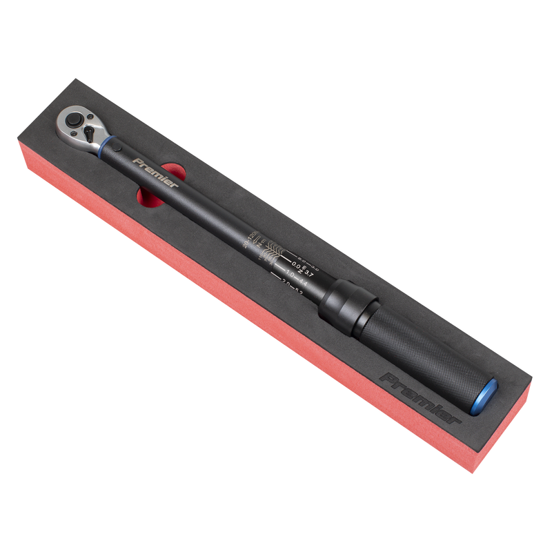 Sealey STW903B Torque Wrench Micrometer 3/8"Sq Drive Calibrated 20-120Nm - Premier Black - additional view 7