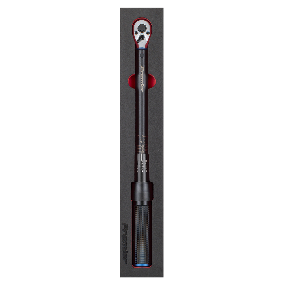 Sealey STW903B Torque Wrench Micrometer 3/8"Sq Drive Calibrated 20-120Nm - Premier Black - additional view 2