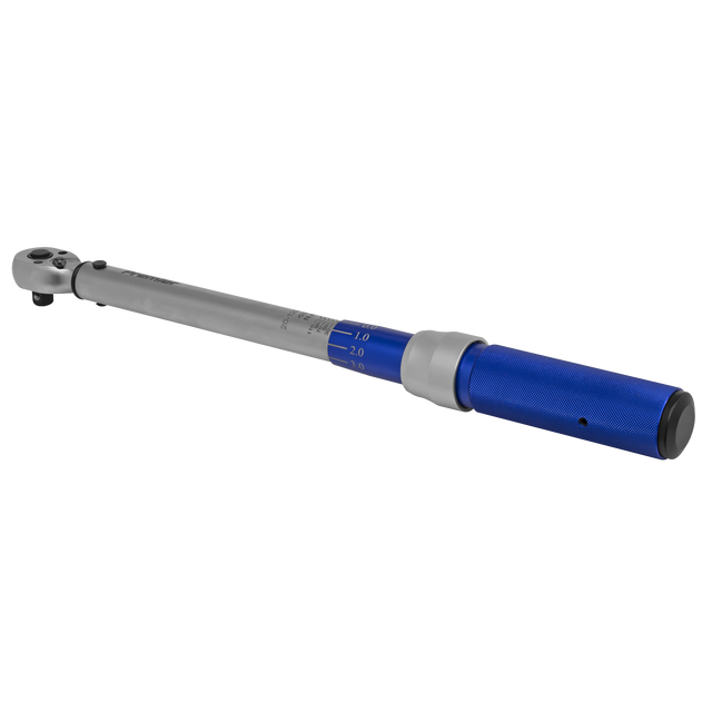 Sealey STW903 Premier Calibrated Micrometer Torque Wrench 3/8"Sq Drive 20-120Nm