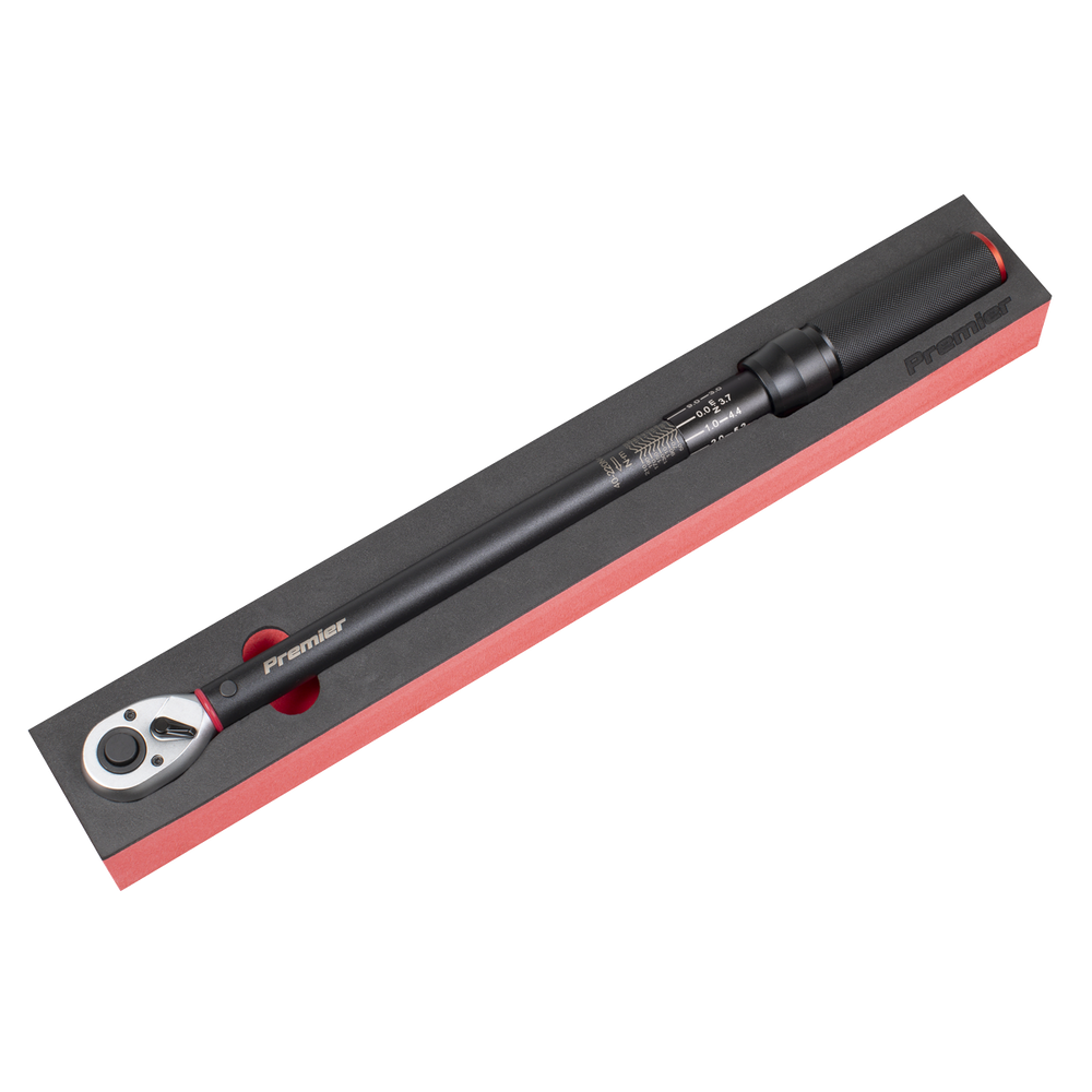 Sealey STW904B Torque Wrench Micrometer 1/2"Sq Drive Calibrated 40-220Nm - Premier Black - additional view 7