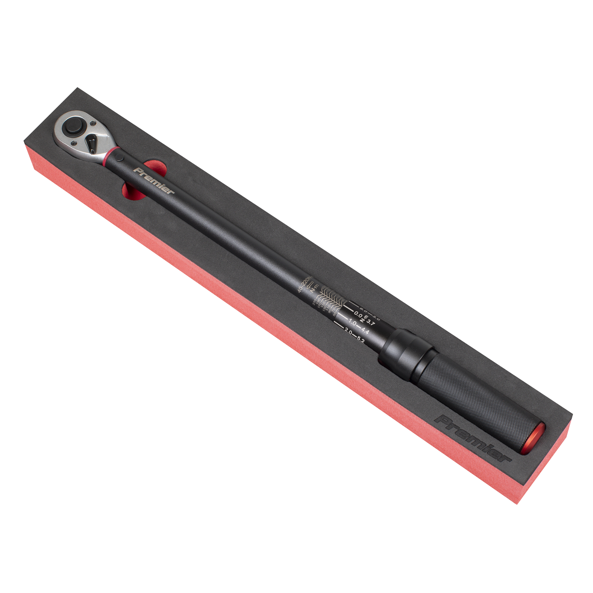 Sealey STW904B Torque Wrench Micrometer 1/2"Sq Drive Calibrated 40-220Nm - Premier Black - additional view 6