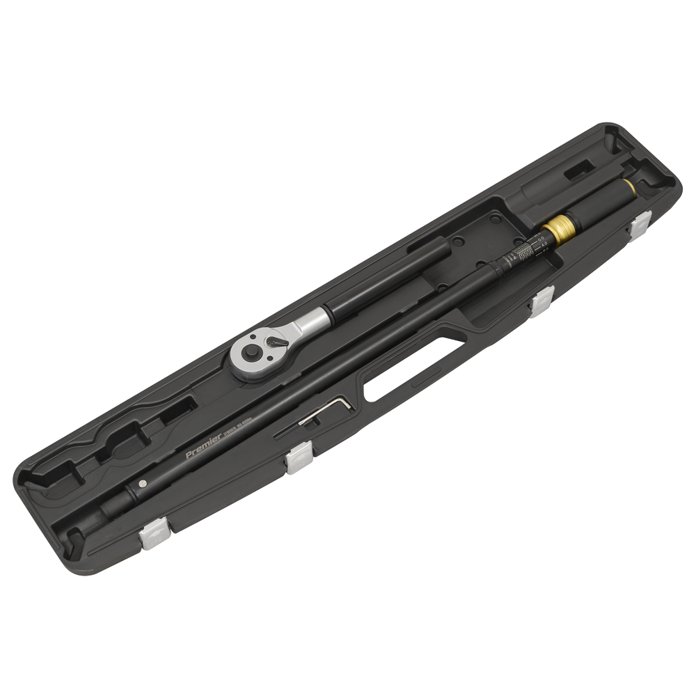 Sealey STW907B Premier Black Torque Wrench Micrometer 3/4"Sq Drive Calibrated 160-800Nm - additional view 2