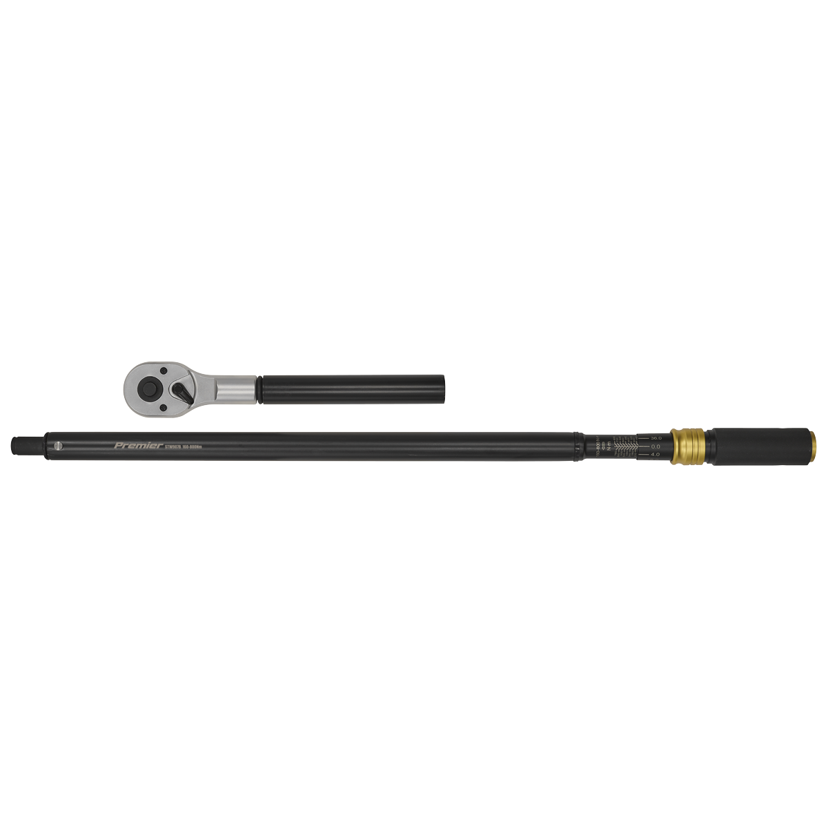 Sealey STW907B Premier Black Torque Wrench Micrometer 3/4"Sq Drive Calibrated 160-800Nm - additional view 11