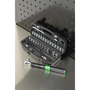 Sealey STW910B Premier Black Torque Wrench Set 1/4"Sq Drive 5-25Nm 33pc - additional view 4